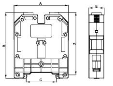 MRK 50mm² SCREW CONNECTION RAIL TERMINAL BLOCK